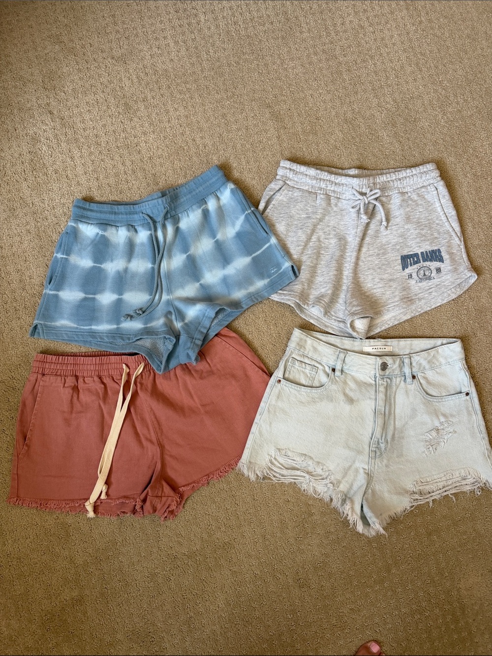 Women’s Shorts size small PacSun Volcom Billabong size small lounge shorts denim